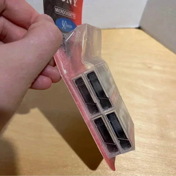 Sony Microcassette Tapes 90 Minutes 4 Pack MC-90 New Old Stock Open Package - Picture 2 of 6